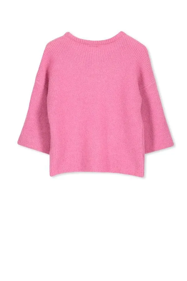 Pink 3/4 Sleeve Jumper (Milky Kids)