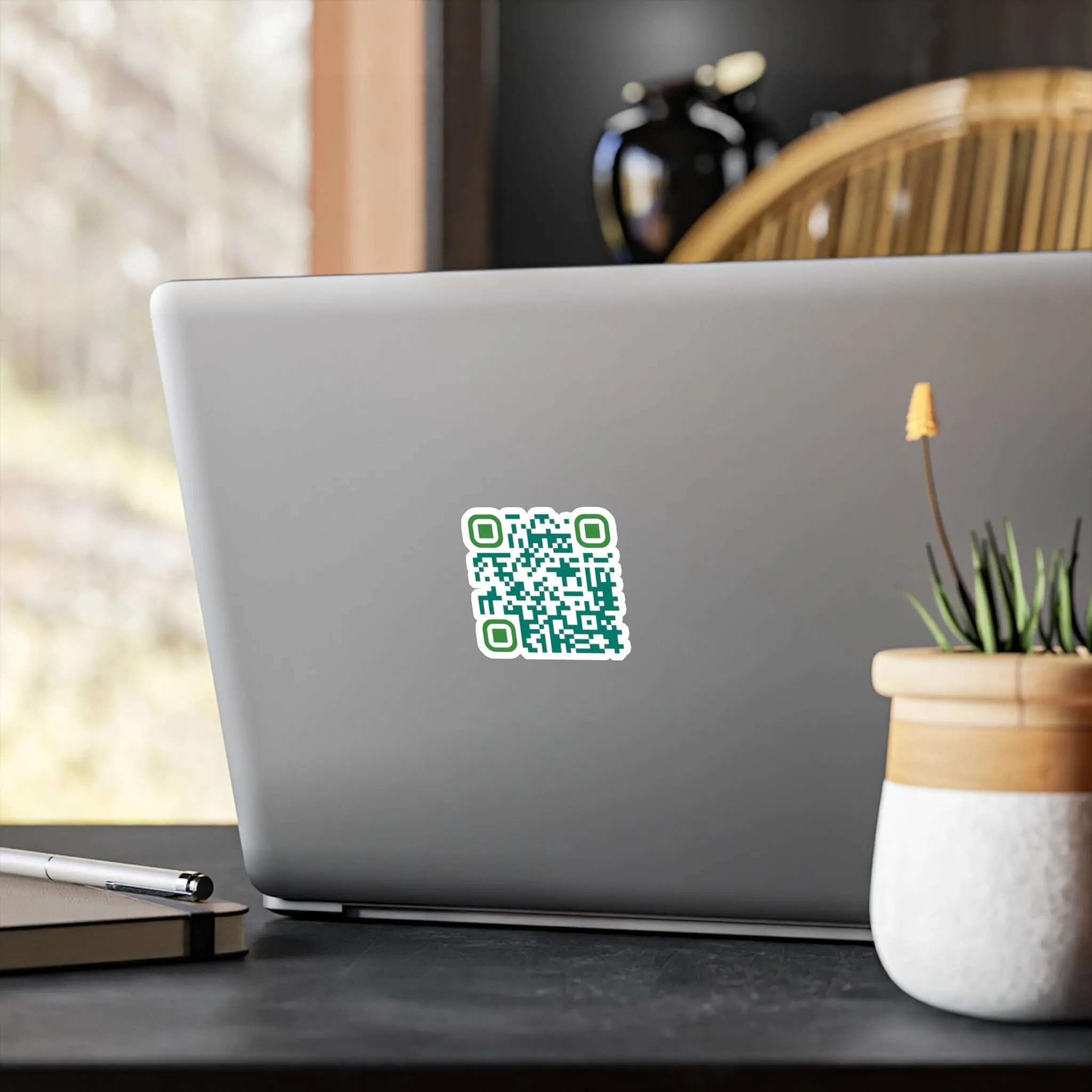 QR Code Waterproof Kiss-Cut Vinyl Decal/Sticker - Compassion is Soul Food