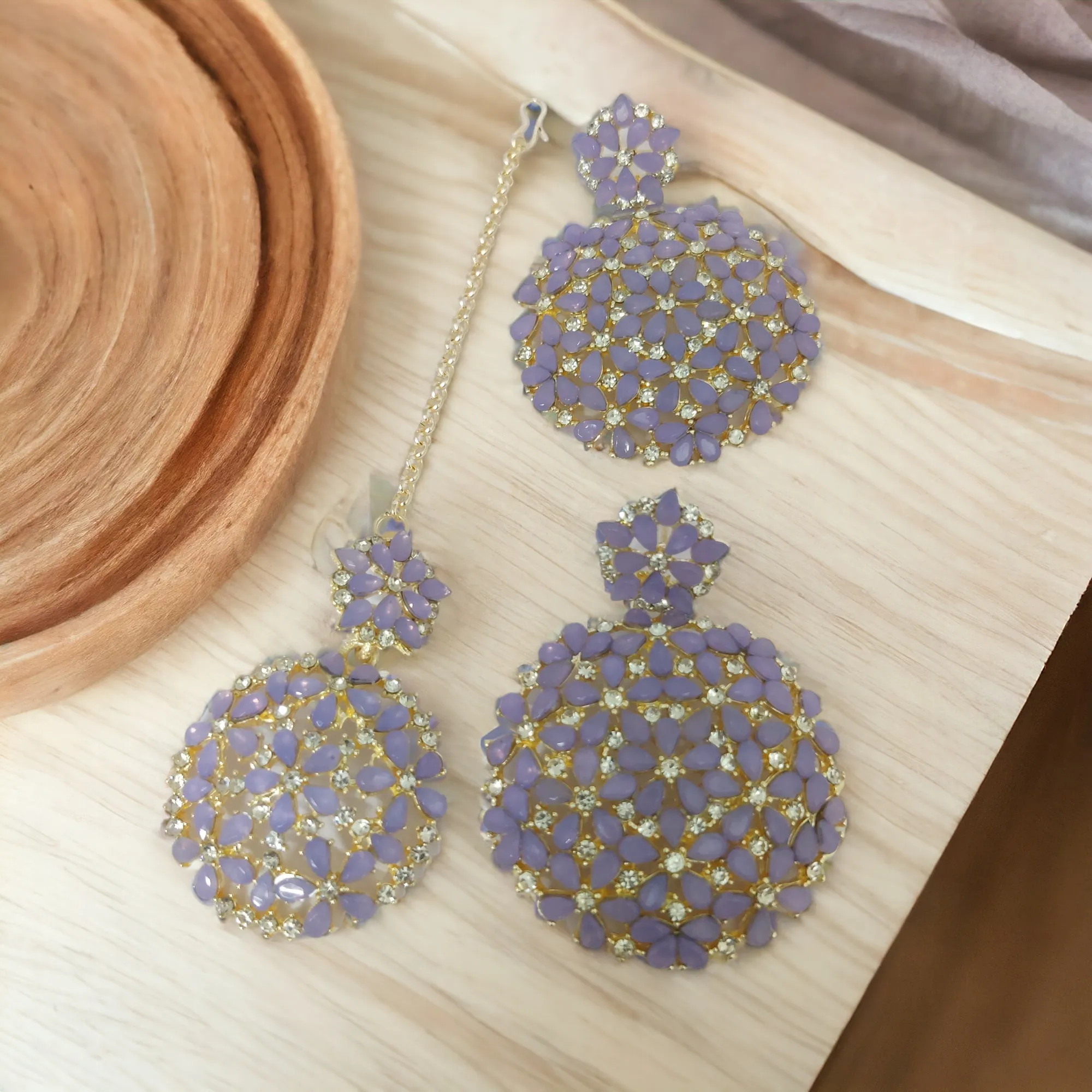 Radiant Earring With Tika Combo