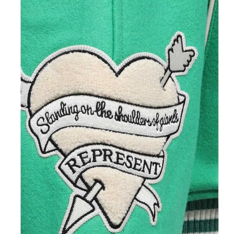 Represent Cherub Wool Varsity Jacket (Island Green) MJ1008-301