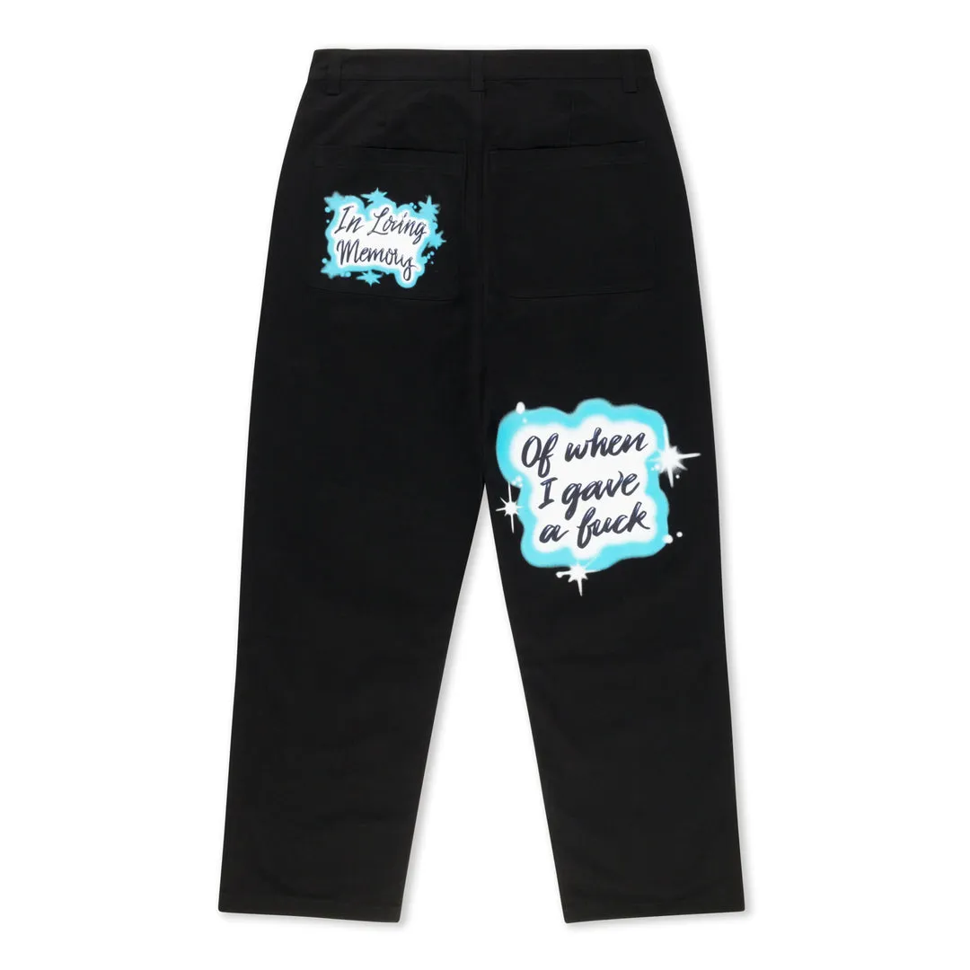 RIPNDIP IN LOVING MEMORY DENIM PANTS-BLACK