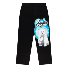 RIPNDIP IN LOVING MEMORY DENIM PANTS-BLACK