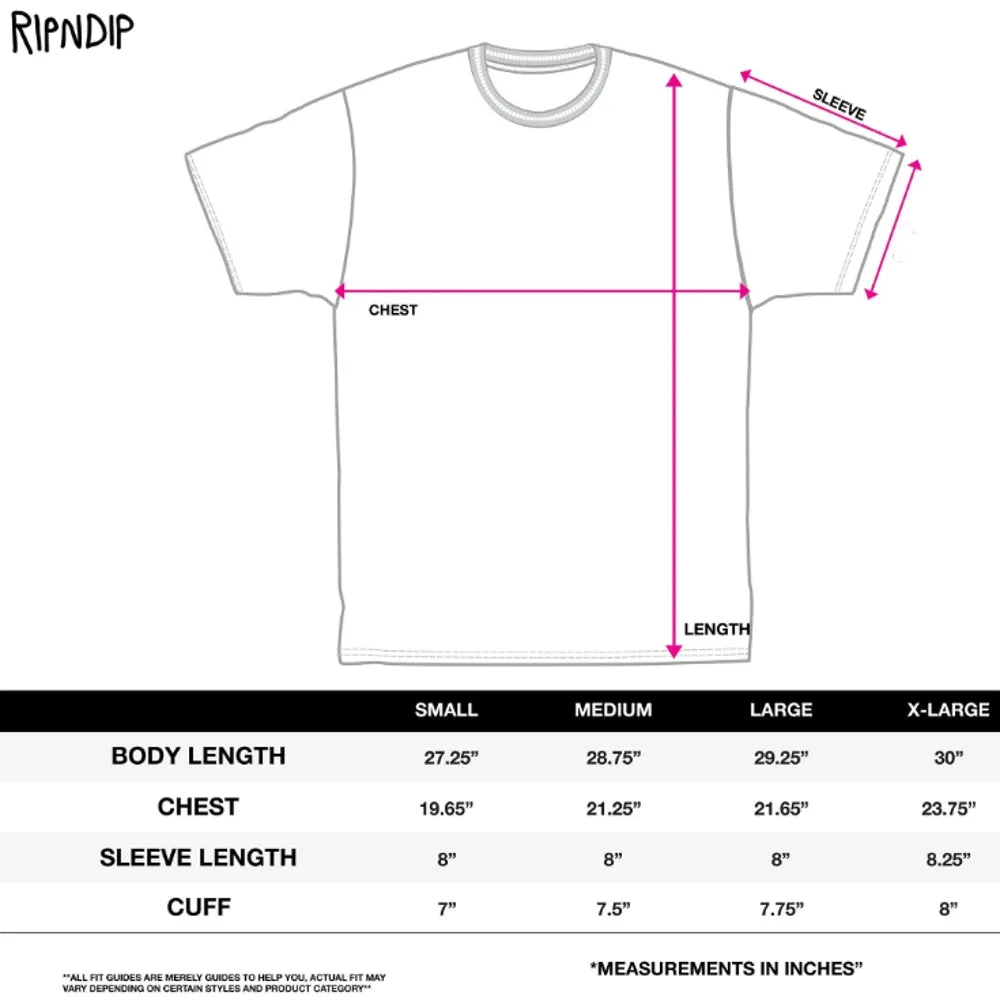 RIPNDIP SMASHED TEE-BLACK