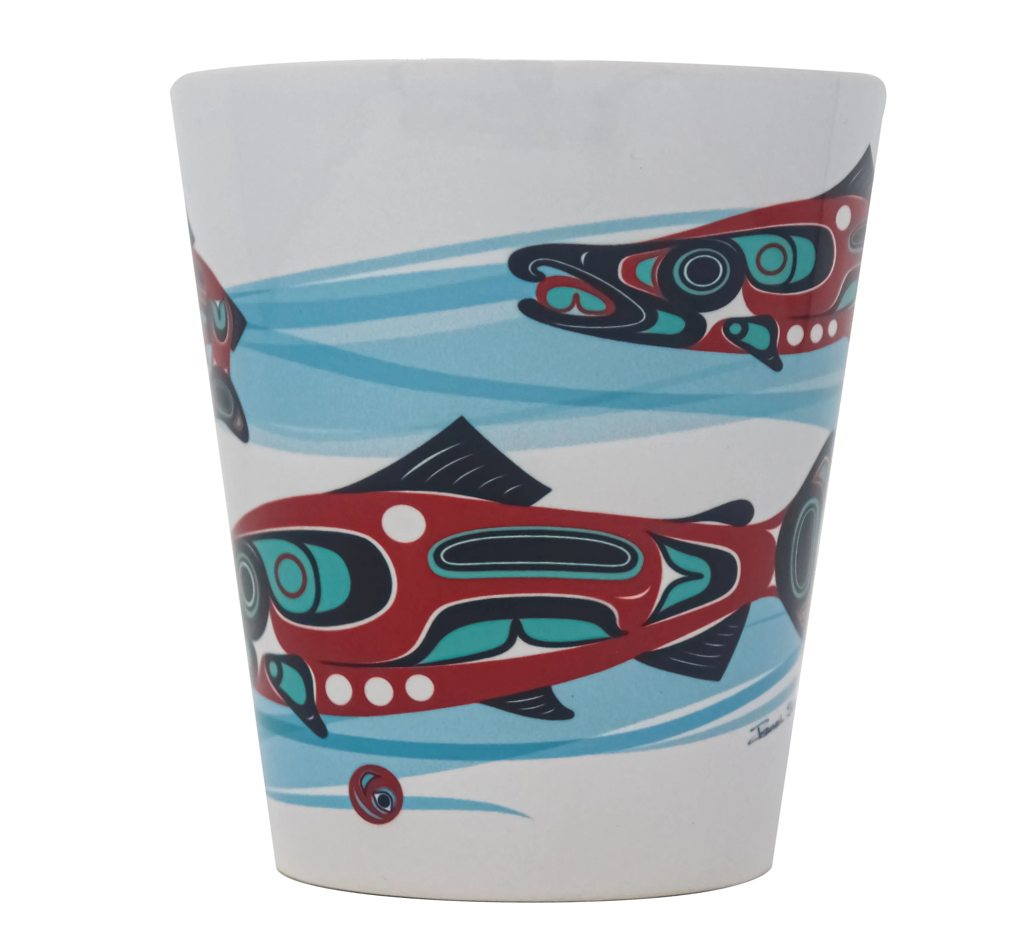 Salmon Run Formline Latte Mug