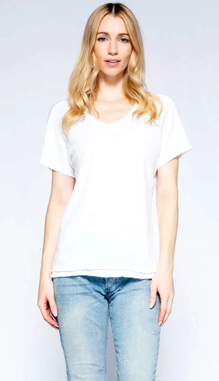 Shrunken Crew Rib Back Tee