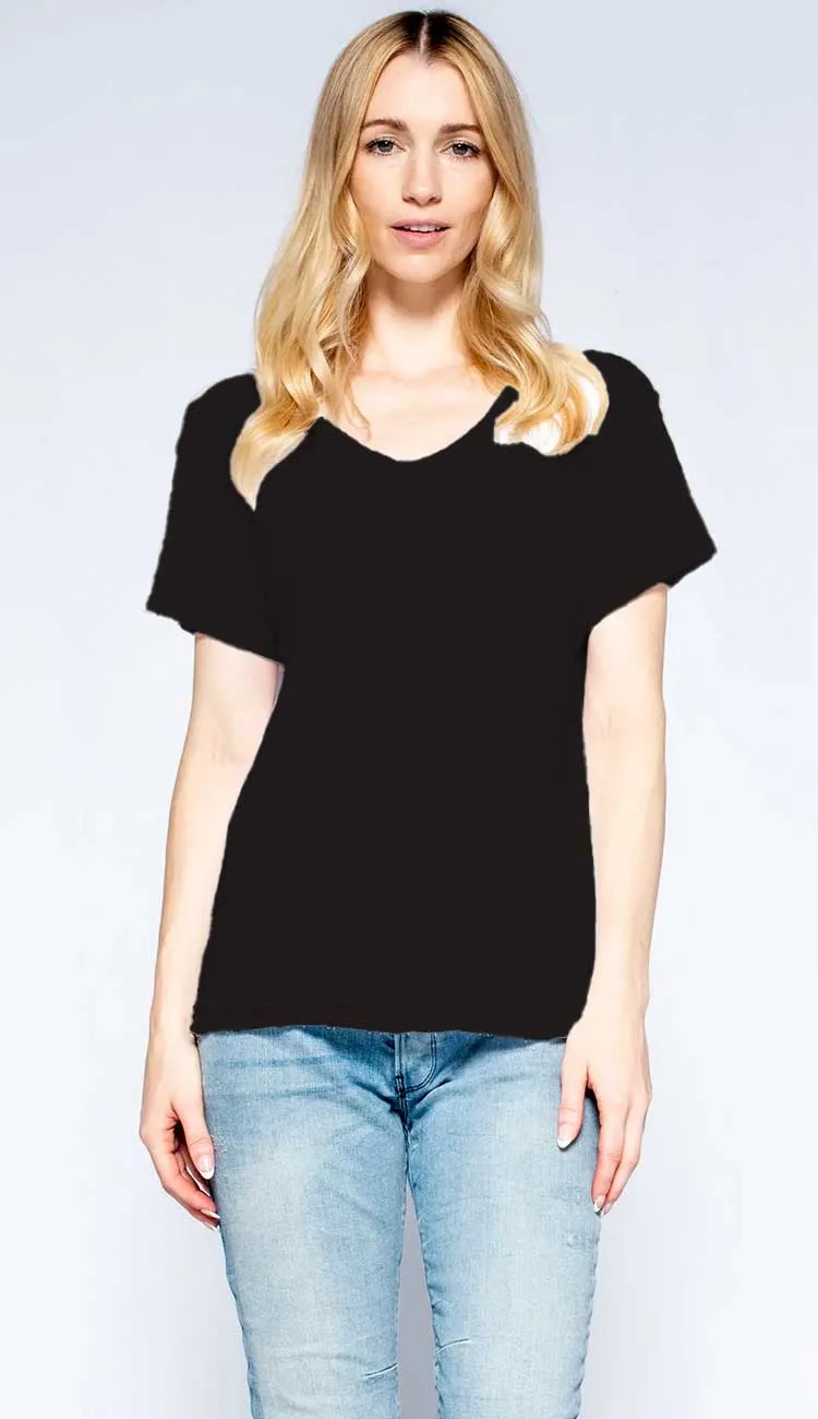 Shrunken Crew Rib Back Tee