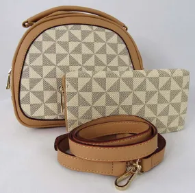 Small Dome Crossbody Bag Monogram Print Set