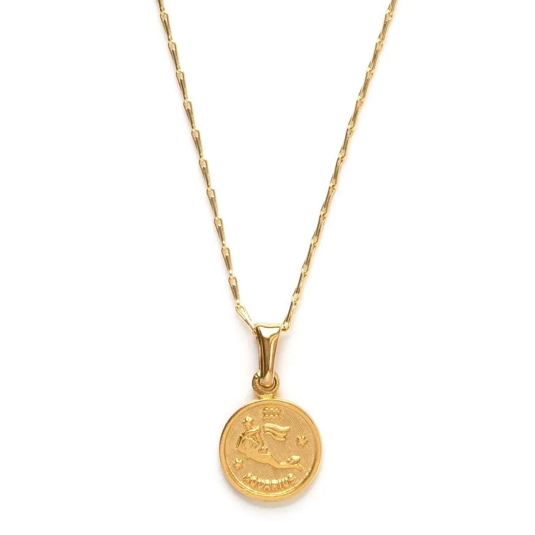 Tiny Zodiac Medallion Necklace