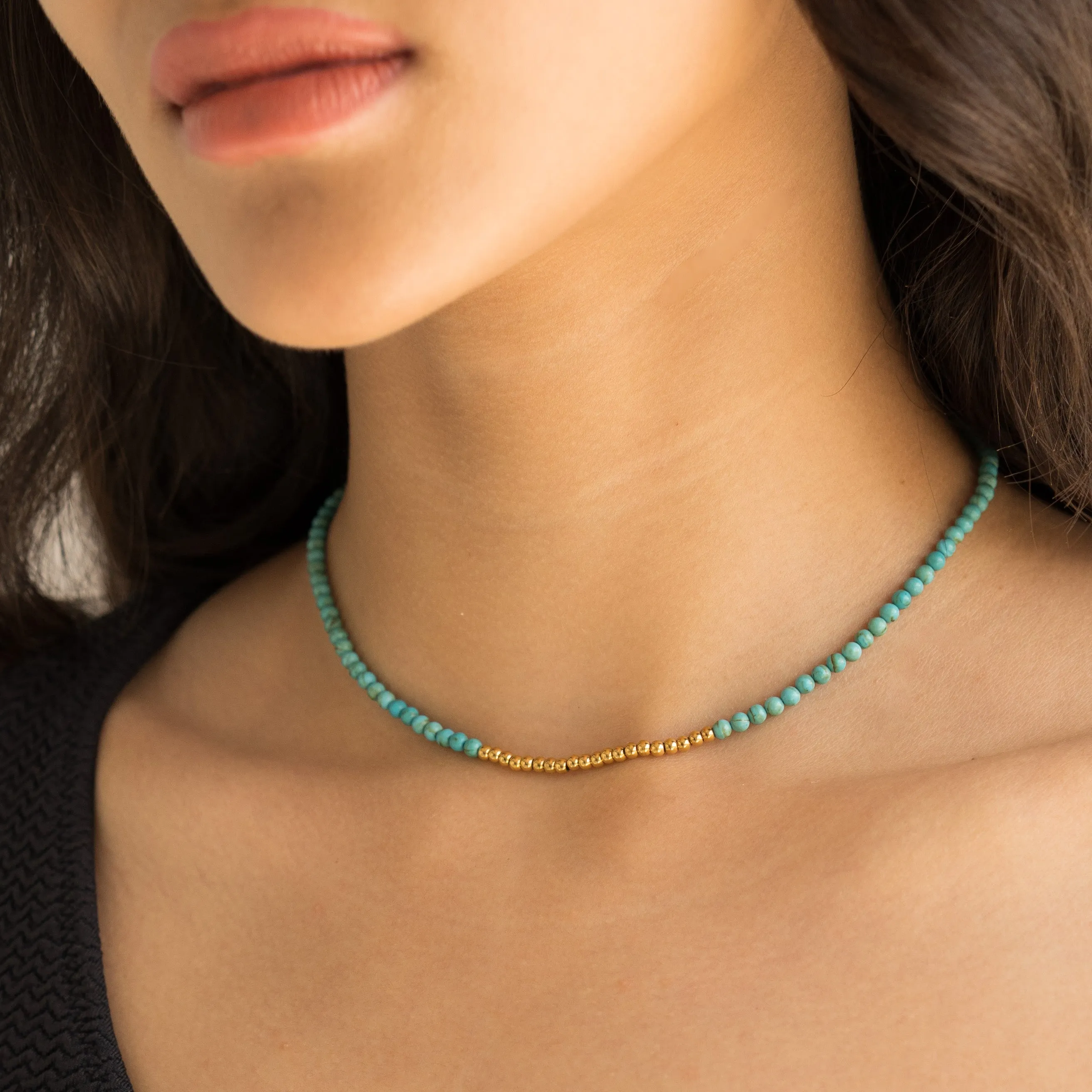 Turquoise Beaded Necklace