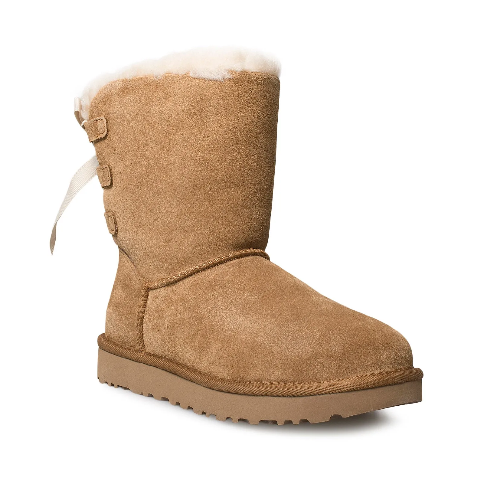 UGG Short Continuity Bow Chestnut Boots - Women's