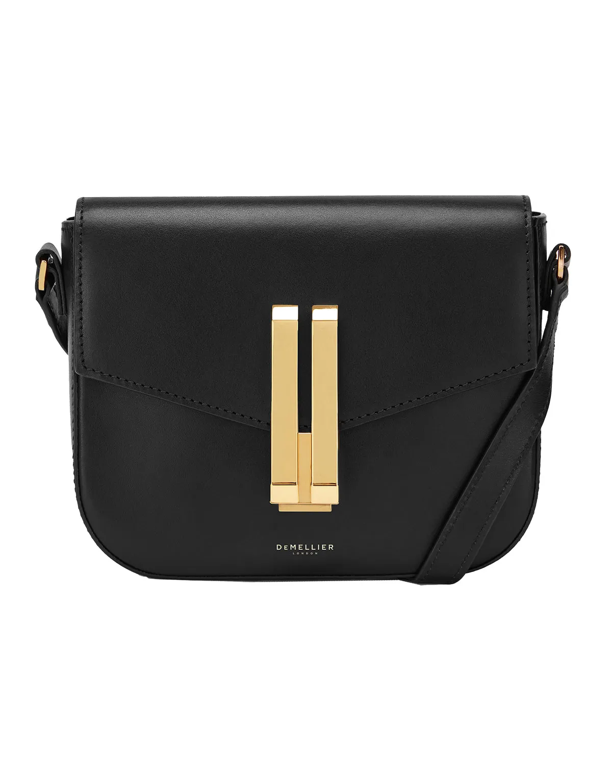 Vancouver Small Adjustable Strap Crossbody (Black Smooth)