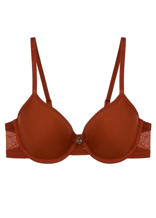 VANESSA Plus Mesh Molded Cup T-shirt Bra