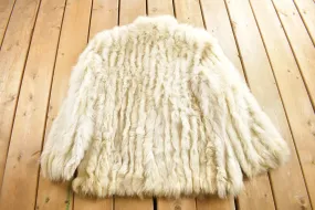 Vintage 1970s London Label Silver Fox Fur Coat / Womenswear / Vintage Fur Coat / Winter Wear / True Vintage / Made IN Canada