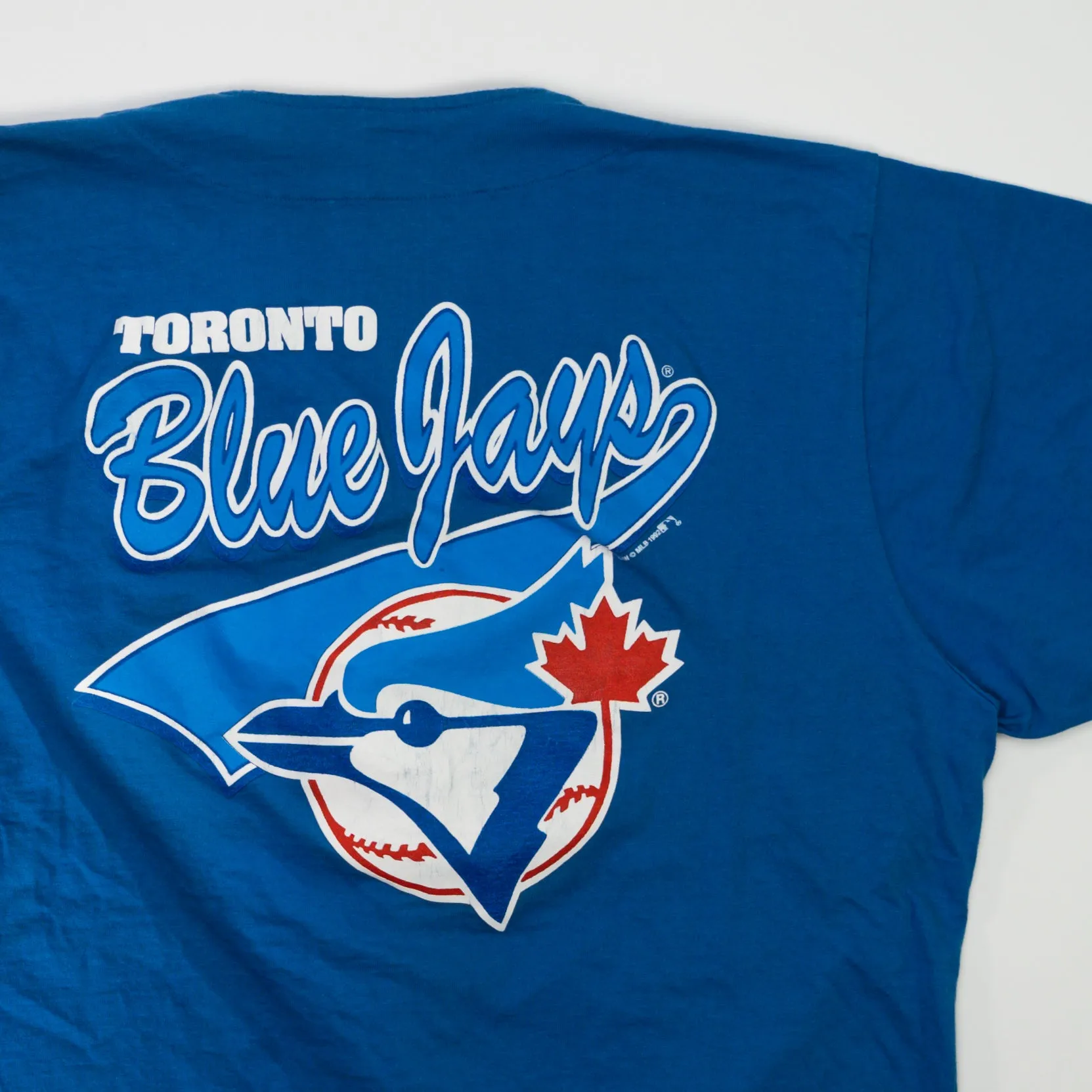 Vintage '92 Toronto Blue Jays Cotton Baseball Button Up (L)