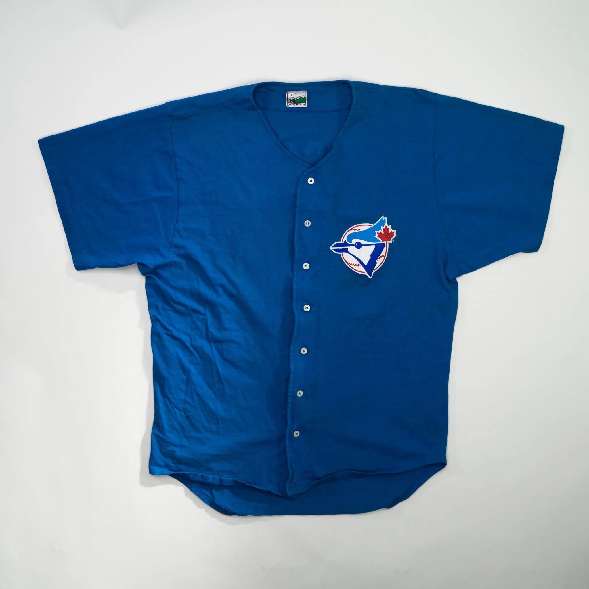 Vintage '92 Toronto Blue Jays Cotton Baseball Button Up (L)