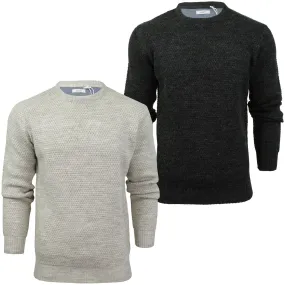 Xact Mens Crew Neck Textured Knit Jumper