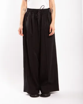 Y-3 Crinkle Twill Wide Leg Pants Black